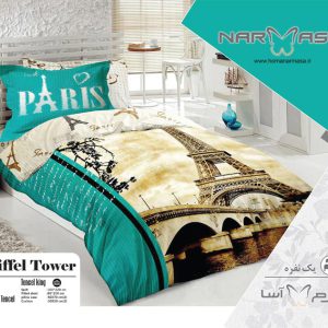ست لحاف یک نفره پنبه دوزی مدل EIFFEL TOWER
